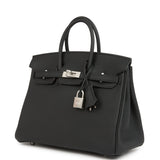 Hermes Birkin 25 Black Togo Brushed Palladium Hardware