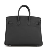Hermes Birkin 25 Black Togo Brushed Palladium Hardware