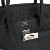 Hermes Birkin 25 Black Togo Brushed Palladium Hardware
