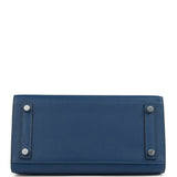 Hermes Birkin Sellier 25 Deep Bleu Madame Palladium Hardware
