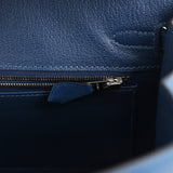 Hermes Birkin Sellier 25 Deep Bleu Madame Palladium Hardware