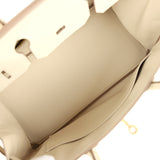 Pre-owned Hermes Birkin 30 Craie Epsom Rose Gold Hardware