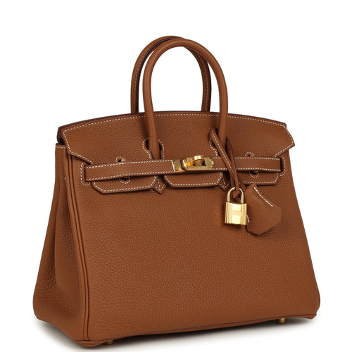 Hermes Birkin 25 Gold Togo Gold Hardware