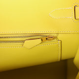 Pre-owned Hermes Special Order (HSS) Birkin 35 5P Bubblegum and Lime Swift Gold Hardware