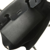 Pre-owned Hermes Birkin Sellier 30 Black Monsieur Gold Hardware