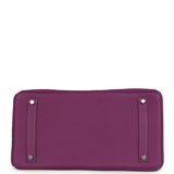 Pre-owned Hermes Birkin 35 Anemone Togo Palladium Hardware