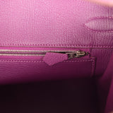 Pre-owned Hermes Birkin 35 Anemone Togo Palladium Hardware