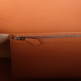 Hermes Shoulder Birkin Light 39 Multicolor Toile and Gold Swift Palladium Hardware