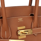 Hermes Shoulder Birkin Light 29 Gold Evercolor Gold Hardware