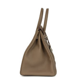 Hermes Birkin 35 Etoupe Togo Brushed Palladium Hardware
