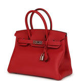 Hermes Birkin 30 Rouge Vif Togo Palladium Hardware