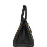 Pre-owned Hermes Birkin 30 Black Togo Gold Hardware