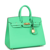 Hermes Birkin Sellier 25 Vert Comics Epsom Gold Hardware