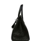 Vintage Hermes Birkin 30 Black Ostrich Palladium Hardware