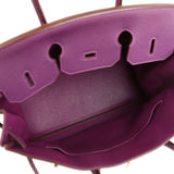 Pre-owned Hermes Birkin 35 Anemone Togo Gold Hardware