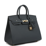 Hermes Birkin Sellier 25 Gris Misty Epsom Permabrass Hardware