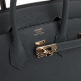 Hermes Birkin Sellier 25 Gris Misty Epsom Permabrass Hardware
