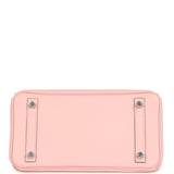 Pre-owned Hermes Birkin 25 Rose Sakura Jonathan Palladium Hardware