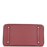 Pre-owned Hermes Birkin 35 Bois De Rose Fjord Palladium Hardware