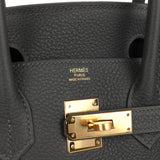 Hermes Birkin 30 Ardoise Togo Gold Hardware