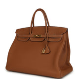 Pre-owned Hermes Birkin 40 Gold Togo Gold Hardware
