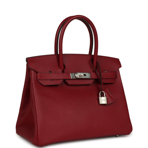 Hermes Birkin 30 Rouge Grenat Epsom Palladium Hardware