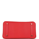 Pre-owned Hermes Birkin 30 Rouge Casaque Epsom Gold Hardware