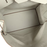 Pre-owned Hermes HAC Birkin 50 "Endless Road" Gris Perle Togo Palladium Hardware