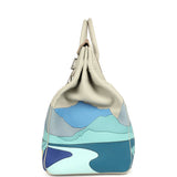 Pre-owned Hermes HAC Birkin 50 "Endless Road" Gris Perle Togo Palladium Hardware