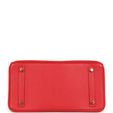 Pre-owned Hermes Birkin 30 Rouge Casaque Epsom Gold Hardware