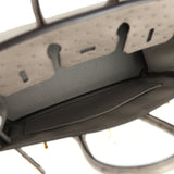 Pre-owned Hermes Birkin 25 Gris Tourterelle Ostrich Gold Hardware