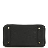 Pre-owned Hermes Birkin 25 Black Togo Gold Hardware