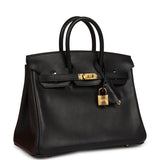 Hermes Birkin 25 Black Volupto Gold Hardware