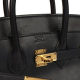 Hermes Birkin 25 Black Volupto Gold Hardware