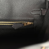 Hermes Birkin 25 Black Volupto Gold Hardware