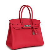 Hermes Birkin 30 Rose Extreme Epsom Palladium Hardware