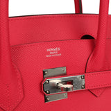 Hermes Birkin 30 Rose Extreme Epsom Palladium Hardware