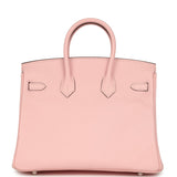 Hermes Birkin 25 Rose Sakura Swift Palladium Hardware