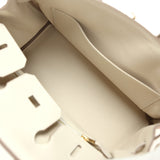 Hermes Birkin 25 Craie Togo Gold Hardware
