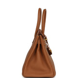 Pre-owned Hermes Birkin 30 Gold Togo Gold Hardware