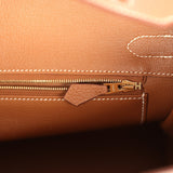 Pre-owned Hermes Birkin 30 Gold Togo Gold Hardware