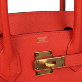 Hermes Birkin 30 Rouge Tomate Epsom Gold Hardware