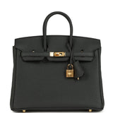 Hermes Birkin 25 Plomb Togo Gold Hardware
