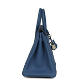 Hermes Birkin 25 Bleu Tie Togo Palladium Hardware