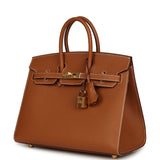 Hermes Birkin Sellier 25 Gold Epsom Gold Hardware