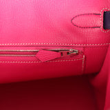 Pre-owned Hermes Special Order (HSS) Birkin 35 Violet Verso Togo Palladium Hardware