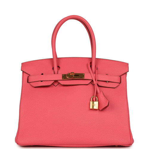 Pre-owned Hermes Birkin 30 Rose Lipstick Togo Gold Hardware