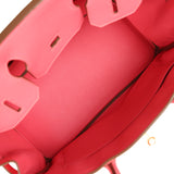 Pre-owned Hermes Birkin 30 Rose Lipstick Togo Gold Hardware
