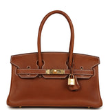 Hermes Shoulder Birkin Light 29 Fauve Barenia Faubourg Gold Hardware