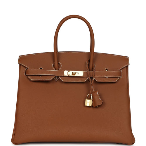 Hermes Birkin 35 Gold Togo Gold Hardware